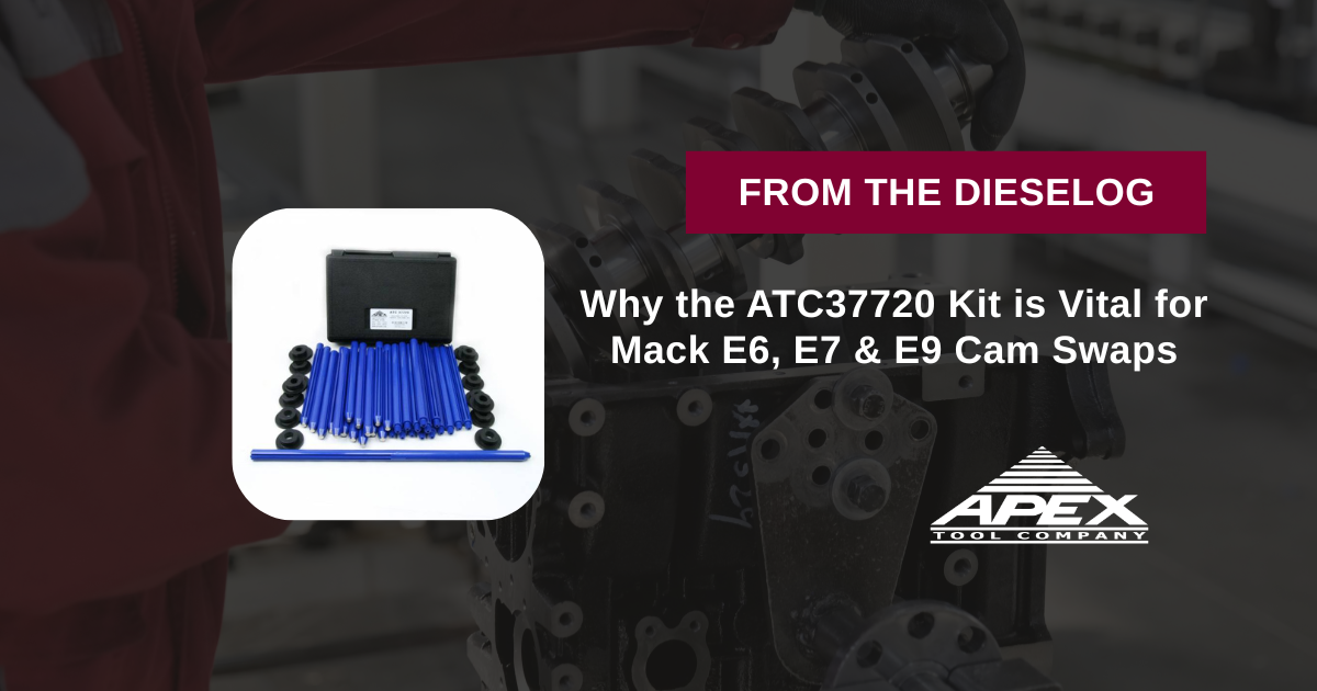 ATC37720 Mack Roller Lifter Tappet Holding Tool Kit with Modular Threaded Rods and Grommets